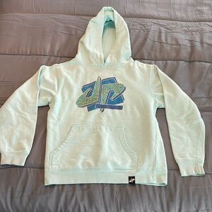 Dude Perfect brand teal hoodie